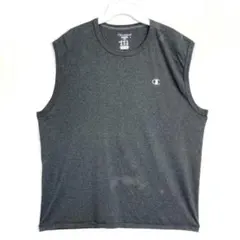 チャンピオンchampionタンクトップロゴ刺繍グレーワンポイントヴィンテージ
