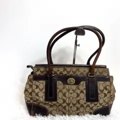 COACH 11063 ハンドバッグ　コーチ　シグネチャー　キャンバス　トート