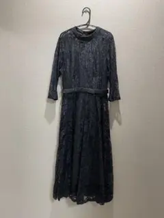 黒 レース パーティドレス