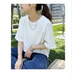 Discoat 裾ドロストプルオーバーTシャツ size Freeのサムネイル
