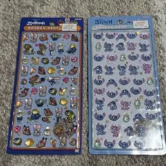 ボンボンドロップシール　ミニ ズートピア スティッチ セット