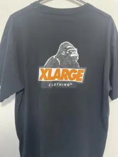 XLARGE バックプリント ゴリラロゴTシャツ 黒 L