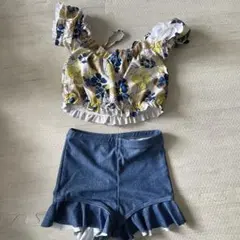 OCEAN & GROUND フラワー柄水着 110サイズ