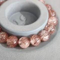 天然石 水晶 レーザー 加工 ブレスレット 1025a 花火 10mm