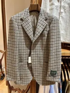 定価約12万　BEAMS F ウール ガンクラブチェックジャケットのサムネイル