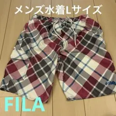 FILA.チェック柄 水着 メンズLサイズ
