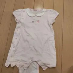 familiar 襟付きロンパース 80サイズ ピンク