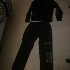 adidas ブラック ジャージ セット