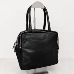 ジ・ウォームスクラフツ マニュファクチャー　レザー　トートバッグ　ブラック　馬革 トートバッグ LAGUNA DERBYーTOTE SNED36233