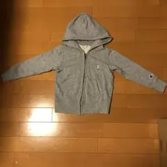 Champion チャンピオン　グレー フルジップパーカー 110