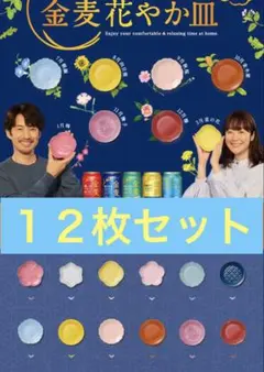 サントリー 金麦 花やか皿 12枚セット