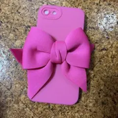 リボン付きピンクiPhon7.8SE2.3ケース