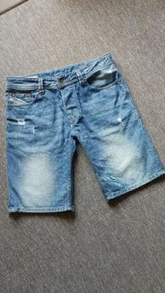 極美品‼️DIESEL W31 デニムハーフパンツ