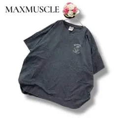 MAXMUSCLE メンズ　半袖Tシャツ　カットソー　ブルーグレー　Lサイズ