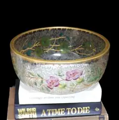 オールド・バカラ 1900年頃 金彩 大型鉢 ゴールド アンティーク ボウル