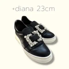 いののん様専用　＋diana パールバックルスリッポン 軽量 ブラック 23cm