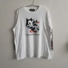 【最終値下げ】プリント 人気 配色 ロンT Tシャツ Lサイズ ロンT 古着