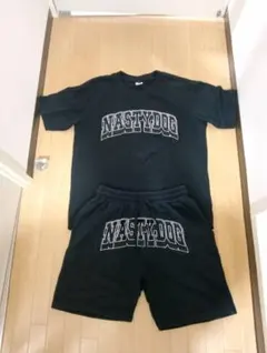 迎*春様 NASTY DOG Tシャツ ショートパンツ セットアップ ブラック