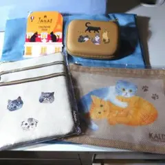 猫デザイン ポーチセット