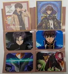 コードギアス 紙コースターセット　ルルーシュ　スザク　c.c. カレン コードギアス 紙コースター ルルーシュ スザク c.c. カレン - メルカリ