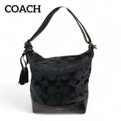 正規品 コーチ COACH ワンショルダーバッグ シグネチャー 黒 ブラック