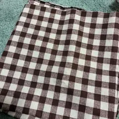 はぎれ　ブラウン　ギンガムチェック