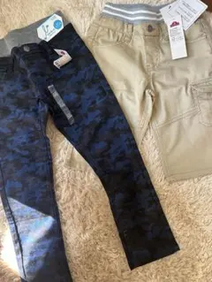 新品　セット　120サイズ 迷彩柄・無地 半ズボン
