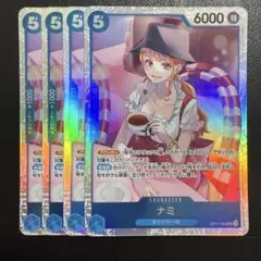 ナミ SR 青 4枚 ワンピースカードE298