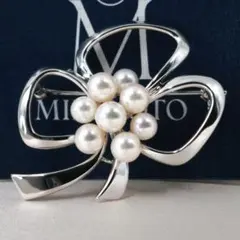 ミキモト 11粒 ブローチ パール真珠 SV MIKIMOTO 結婚式 入学式 - メルカリ