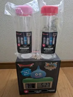 ドラゴンクエスト ふくびき所 A賞めざまし時計 C賞クリアボトル2本セット