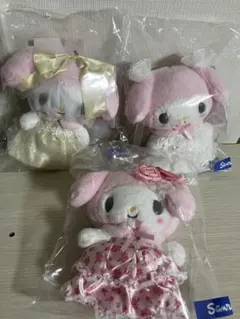 サンリオ　マイメロディ マスコットホルダー（レディマイメロディ） 3点セット