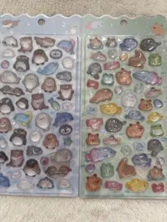 〖正規品〗ボンボンドロップシール 水族館限定 カピバラ かわうそ