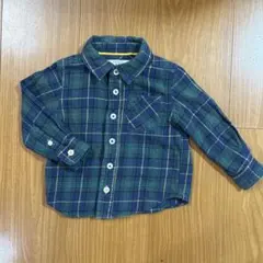 キッズ　チェックシャツ　80