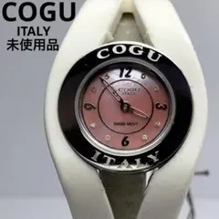 【未使用品/ピンクシェル文字盤】COGU ITALY クォーツ 電池交換済 稼働のサムネイル