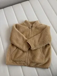 ベージュ フリースジャケット 90cm