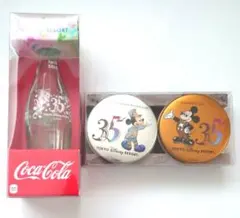東京ディズニーリゾート 35周年グッズ コカコーラ 記念ボトル ゴーフル缶セット