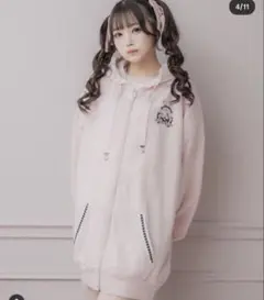 Pium べリエちゃん メゾピアノ パーカー ピンク