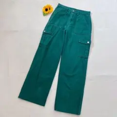 シーイン【S】美品　カーゴパンツ　デニムパンツ　ワークパンツ　ゆったり　大きめ