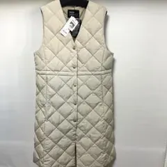 新品　TAION ×LIMONTA キルティングロングダウンベスト　Vネック