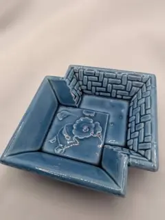珉平焼 花文 菓子皿 角皿 菱形小皿 14.2×9.2cm 江戸後期明治60のサムネイル