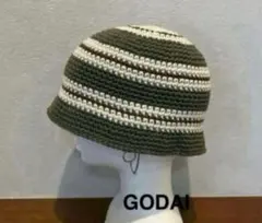 クラッシャーハット　コットン100%　オールシーズン対応　ニット帽　ハンドメイド