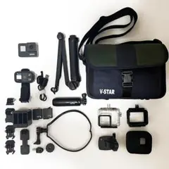 【豪華フルセット】GoPro HERO7 Black 純正アクセサリ・バッグ付