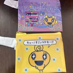 たまごっちプチプチおみせっち サンキューマート　ポーチ　めめっち　2点セット