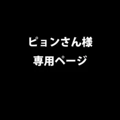 ピョンさん様専用ページ