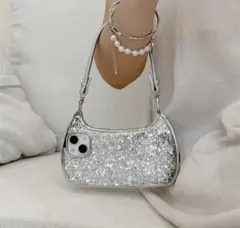 iPhone16対応 ✨キラキラショルダーバッグ風スマホケース✨