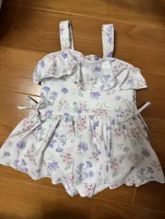 花柄フリルベビー水着 90サイズ