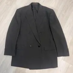 ダークグレー ジャケット ダブルブレスト