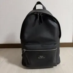新品ポロラルフローレンペブルドレザーバックパック☆黒ブラック本革 