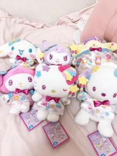 フルコンプセット6体。サンリオキャラクターズ マシュマロミルキーウェイドールのサムネイル