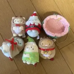 すみっコぐらし　クリスマスセット　てのりぬいぐるみ